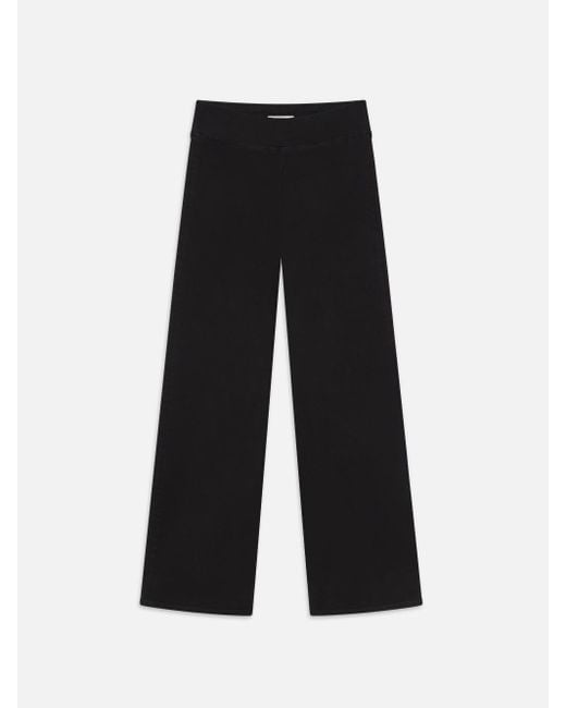 FRAME Black The Jetset Slim Palazzo