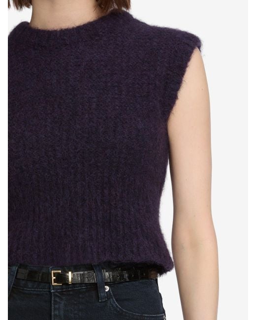 FRAME Blue The Plush Vest