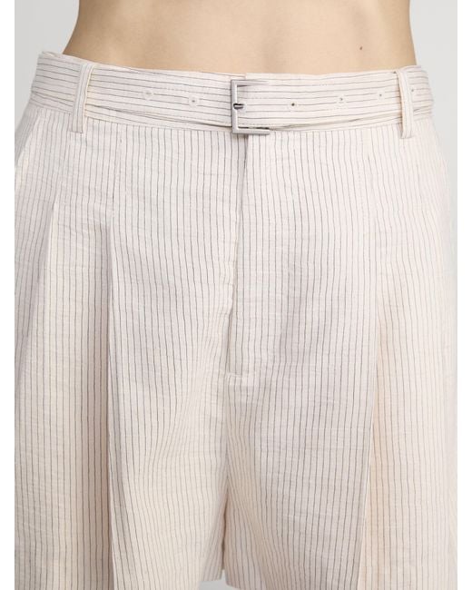 FRAME Natural The Striped Short