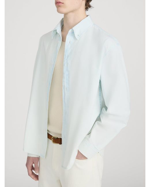FRAME White Classic Denim Shirt for men