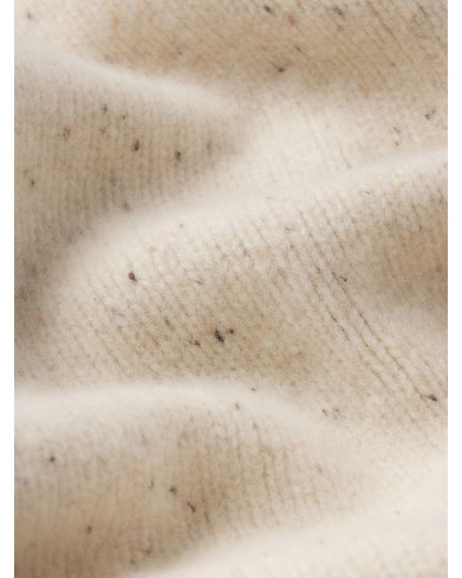 FRAME Natural The Cashmere Fleck Cardi