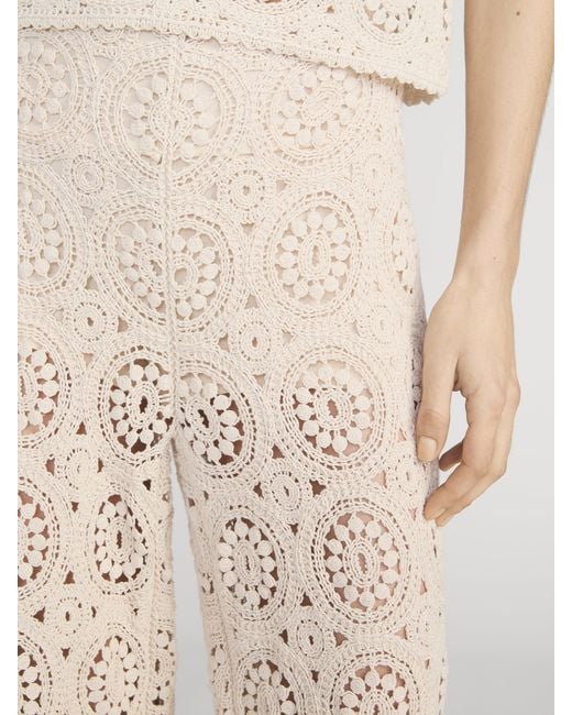 FRAME Natural The Crochet Pant