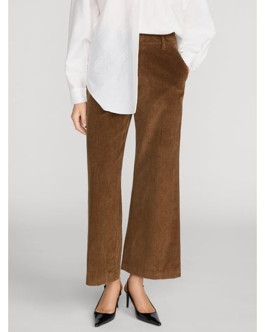 FRAME Brown The Corduroy Swing Trouser
