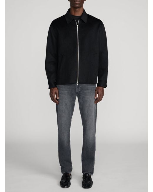 FRAME Black Double Face Wool Jacket for men