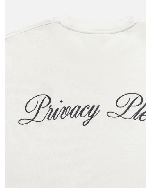 FRAME White Ritz Privacy Please Crewneck