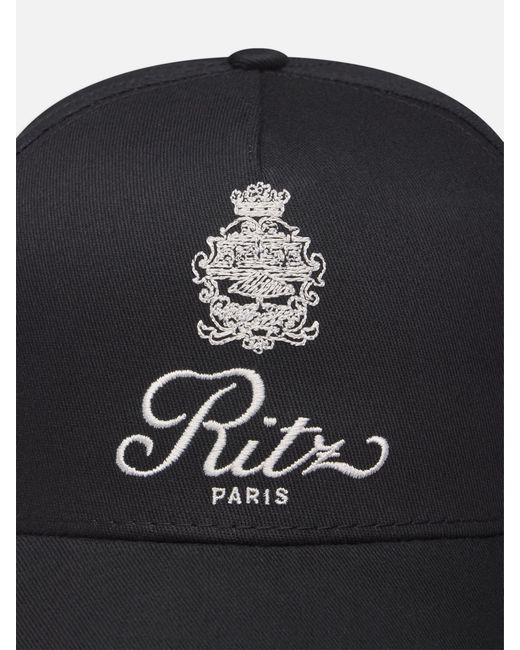 FRAME Black Ritz Cotton Trucker Hat
