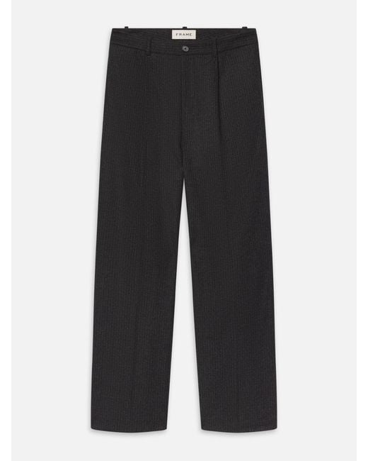FRAME Black Wool Trousers for men
