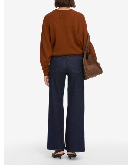 FRAME Blue Le Slim Palazzo Jeans