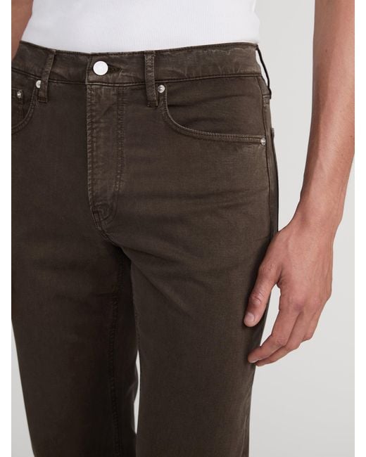 FRAME Brown Modern Straight Stretch Twill for men