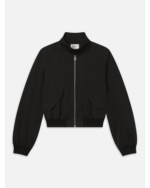 FRAME Black The Harrington Jacket