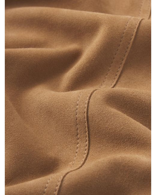 FRAME Natural The Suede Utility Jacket