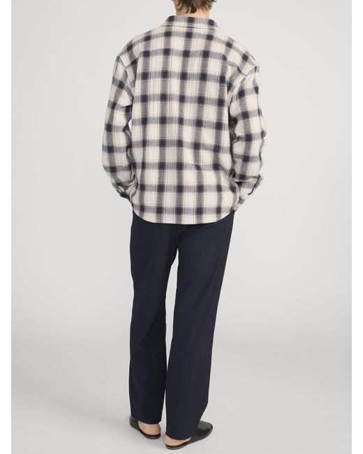 FRAME White Plaid Overshirt