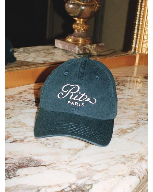 FRAME Blue Ritz Cotton Hat