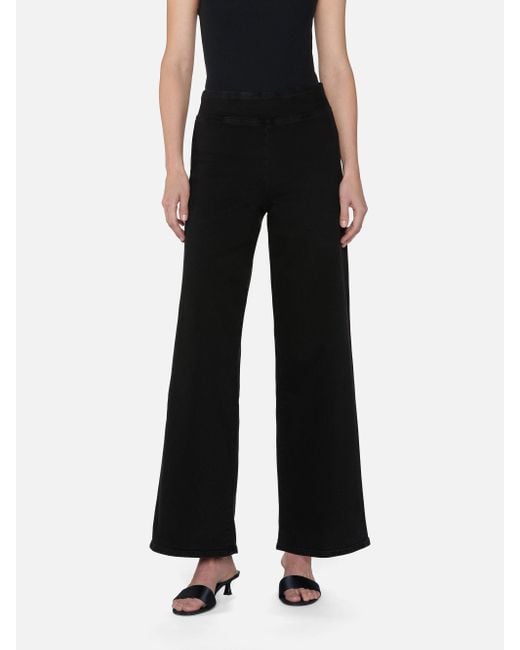 FRAME Black The Jetset Slim Palazzo