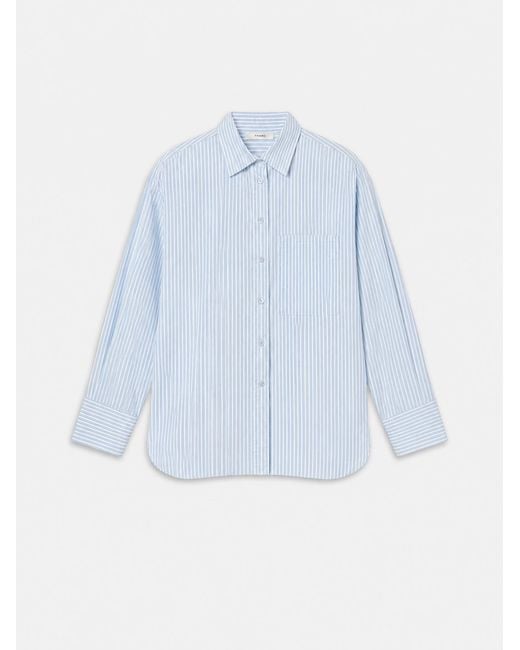 FRAME Blue The Striped Boy Shirt