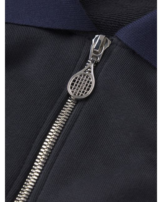 FRAME Blue The Tennis Quarter Zip
