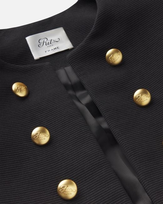 FRAME Black The Ritz Nova Jacket
