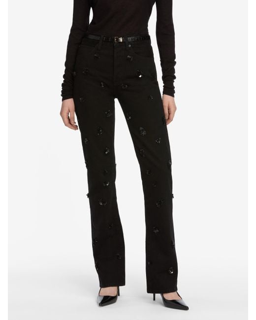 FRAME Black The Embellished Vertical