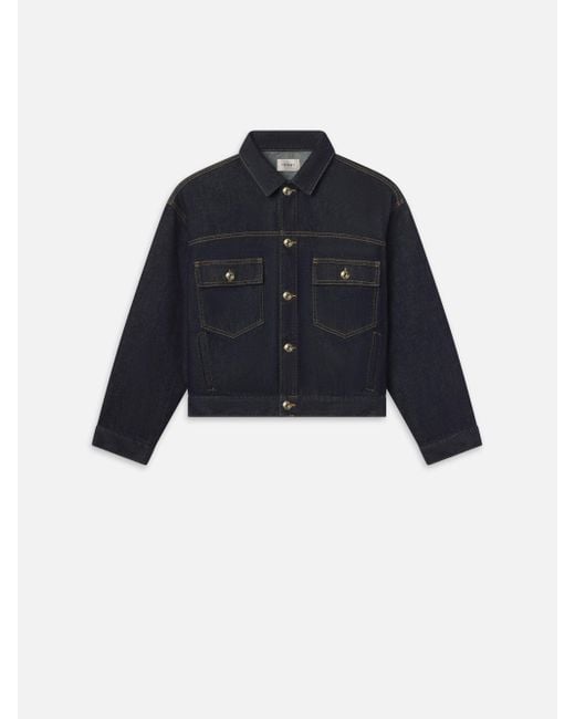 FRAME Blue The Boxy Jacket