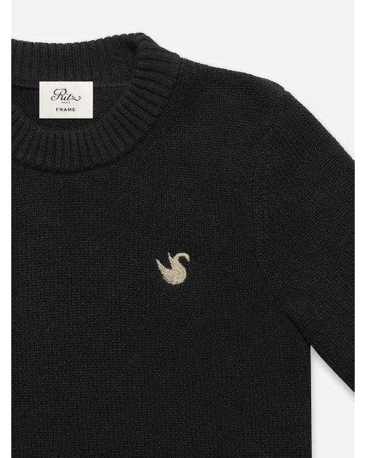 FRAME Black Ritz Cashmere Sweater
