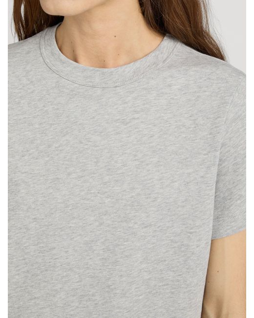 FRAME Gray The Heather Boxy Tee