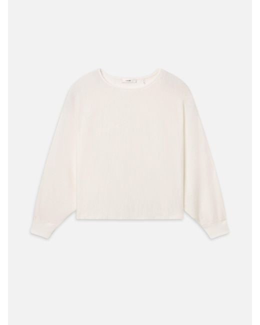 FRAME White The Slouch Top