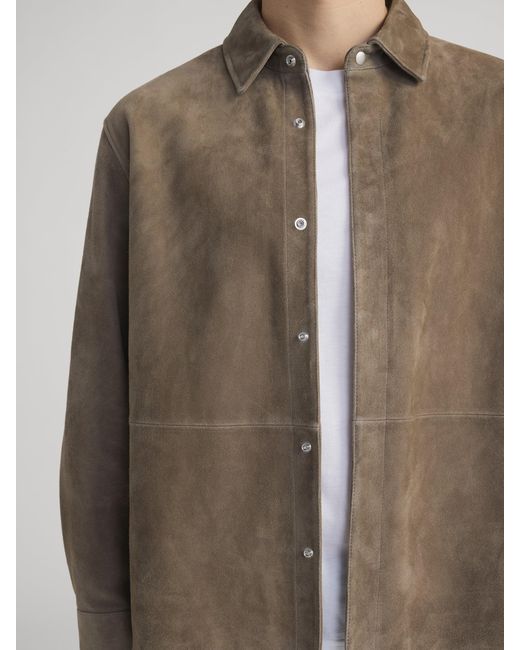 FRAME Natural Suede Shirt for men