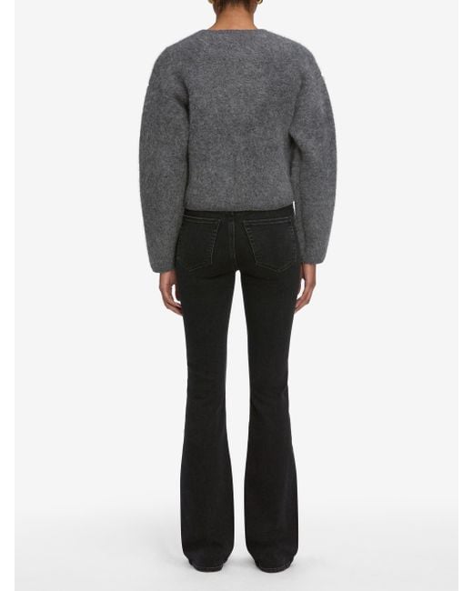 FRAME Black The Lofty Crochet Cardi