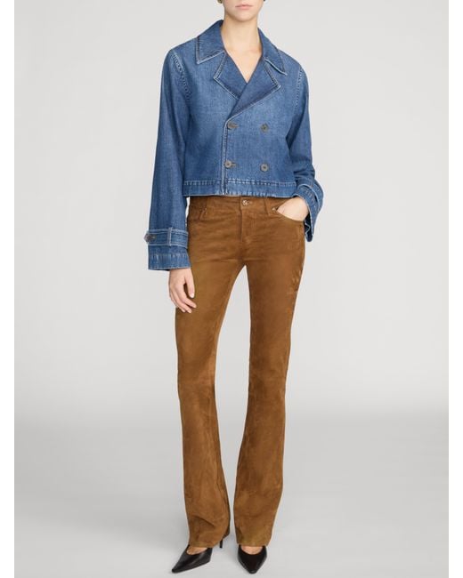 FRAME Blue The Denim Uniform Trench