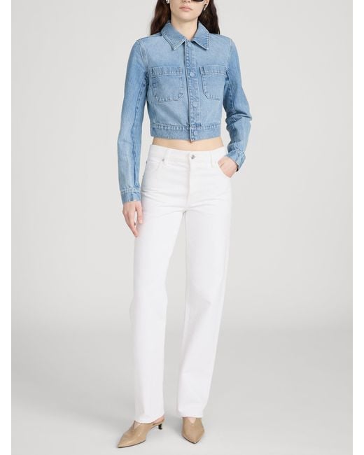 FRAME Blue The Small Denim Jacket