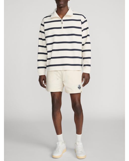 FRAME White Striped Half-zip Sweatshirt for men