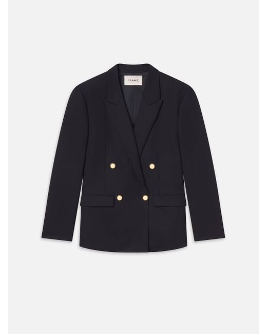 FRAME Blue Double Breasted Blazer for men
