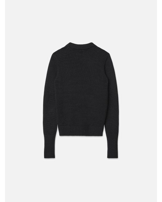 FRAME Black Ritz Cashmere Sweater