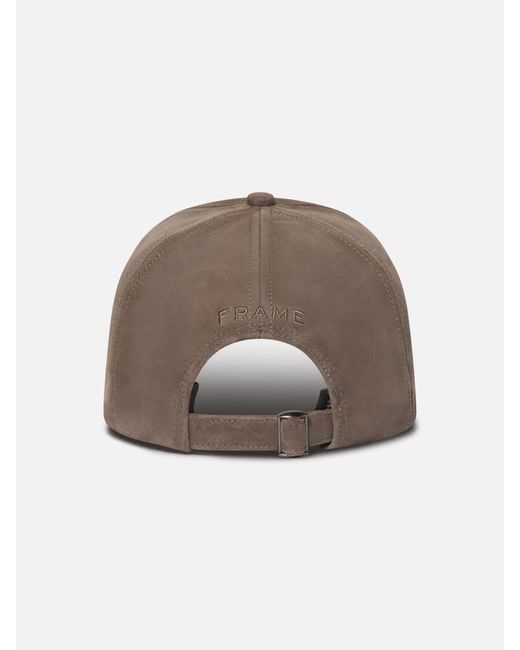 FRAME Brown Frame Suede Cap for men