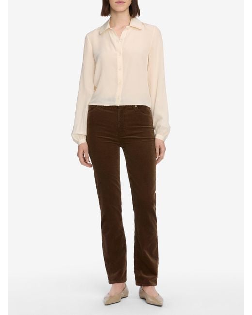 FRAME Brown Le Sleek Straight Corduroy