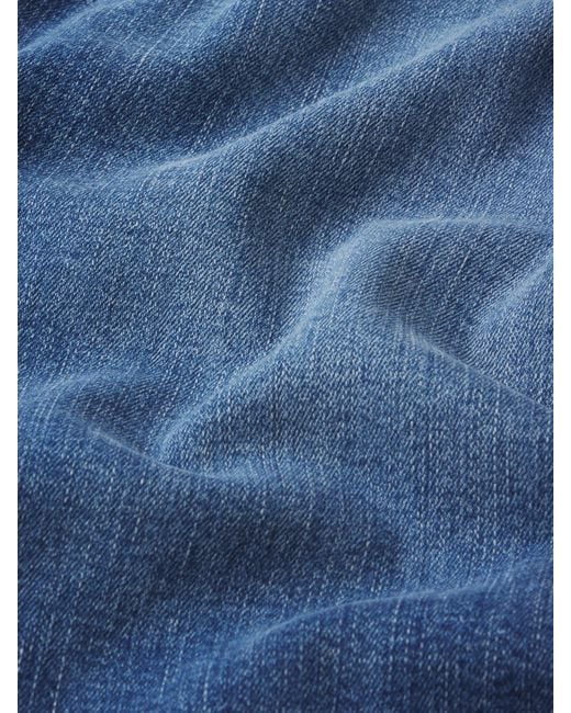 FRAME Blue Le Slim Palazzo Long