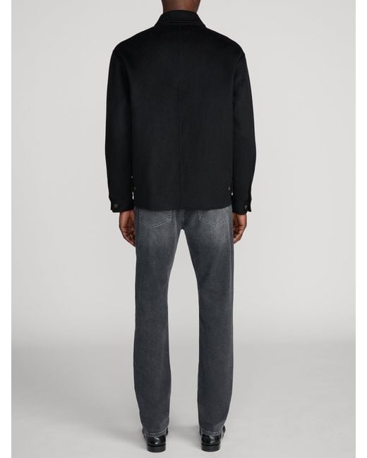FRAME Black Double Face Wool Jacket for men