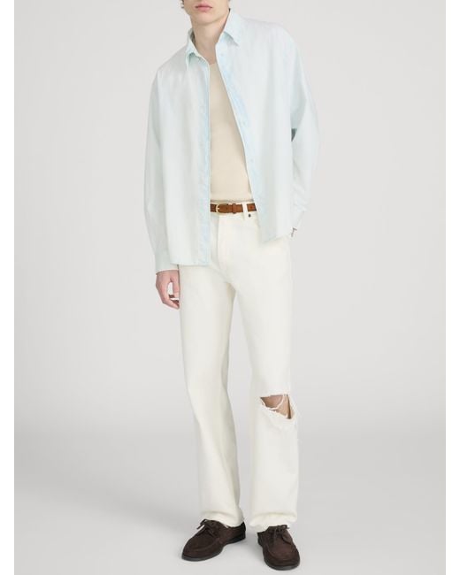 FRAME White Classic Denim Shirt for men