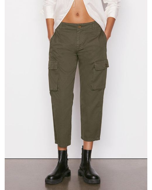 FRAME Green Relaxed Utility Pant