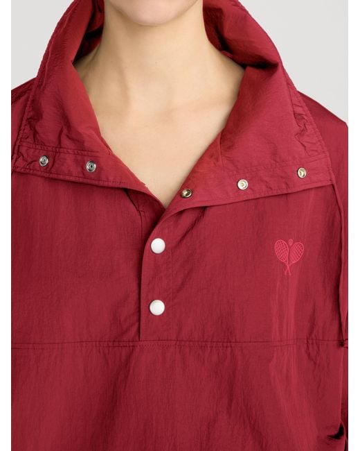 FRAME Red The Tennis Windbreaker
