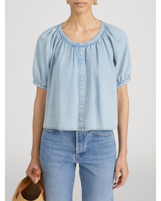 FRAME Blue The Resort Shirt