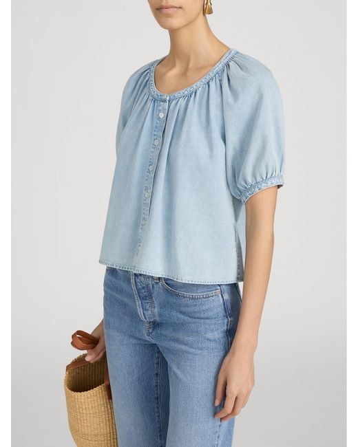 FRAME Blue The Resort Shirt