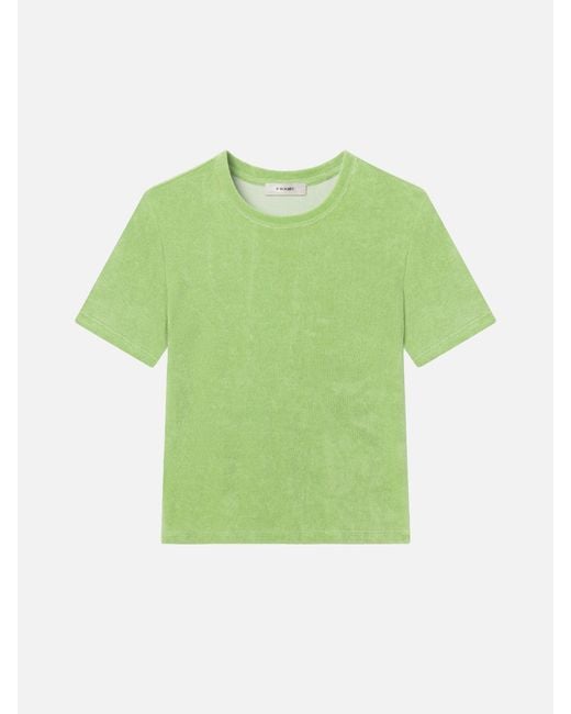 FRAME Green The Terry Baby Tee