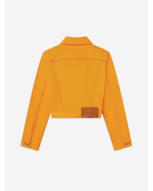 FRAME Yellow The Tailored Denim Jacket