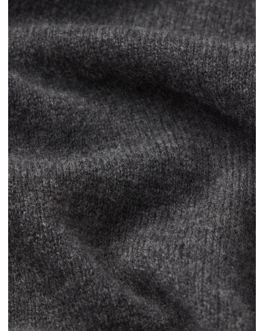 FRAME Black Boiled Wool Shirt Sweater for men