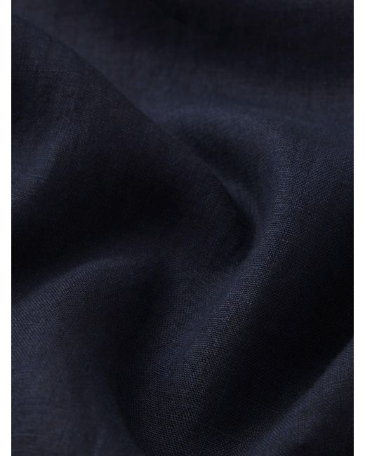 FRAME Blue Drawstring Linen Pants for men