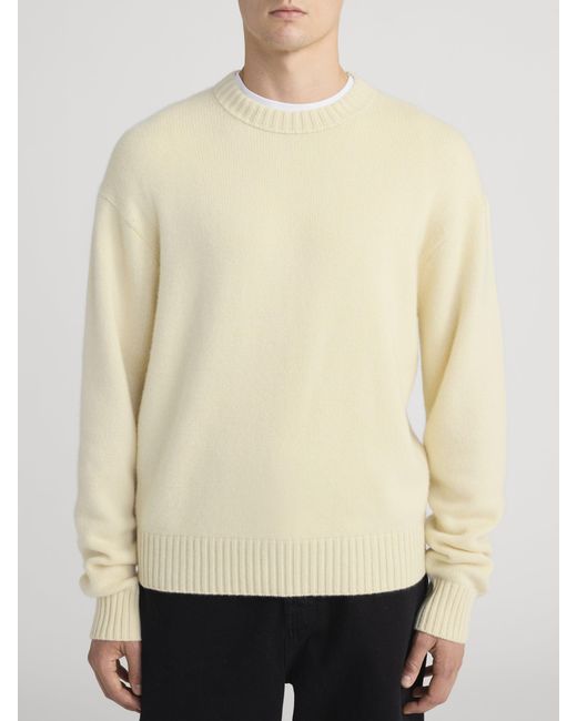 FRAME Natural Cashmere Crewneck Sweater for men