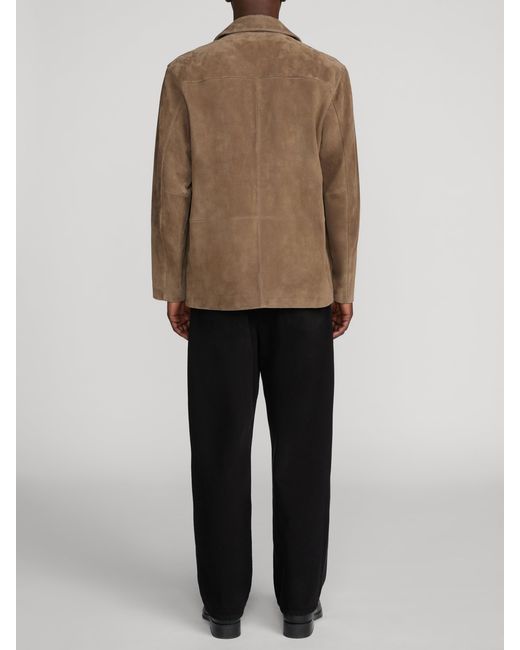 FRAME Brown Suede Blazer for men