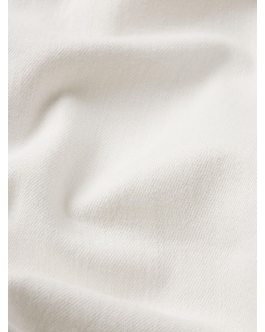 FRAME White The Seamed Wide Trouser Crop