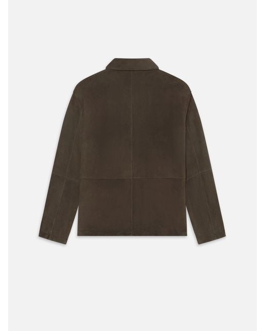 FRAME Brown Suede Chore Coat for men